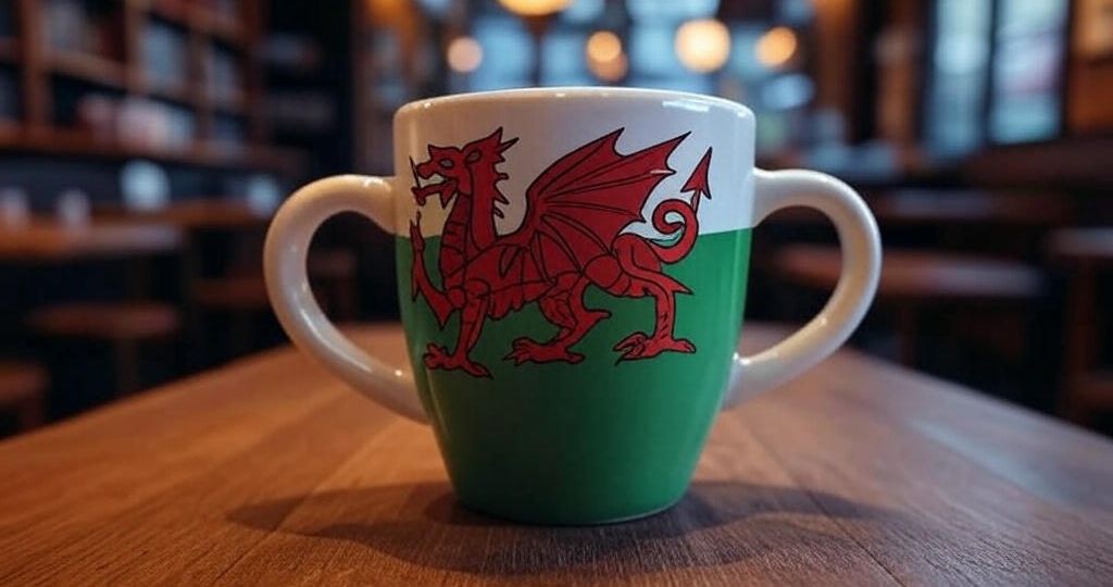 Coffee Cup Wales Flag